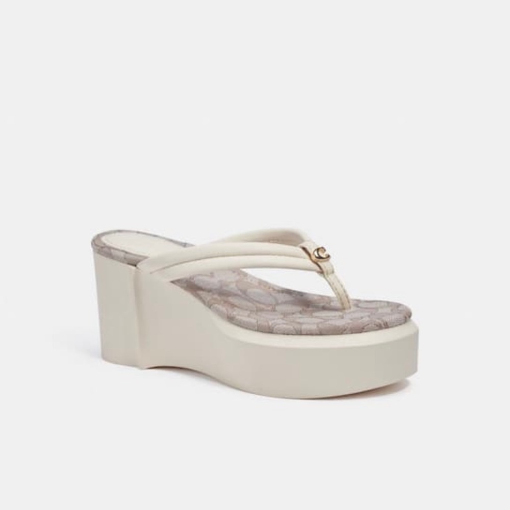 Coach platform sandals